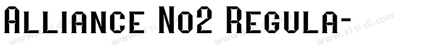 Alliance No2 Regula字体转换